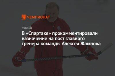 В «Спартаке» прокомментировали назначение на пост главного тренера команды Алексея Жамнова