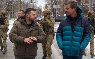 В Украине покажут документалку Гриллса о встрече с Зеленским