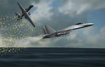 В США показали, как российский Су-27 сбивал беспилотник MQ-9 Reaper над Черным морем