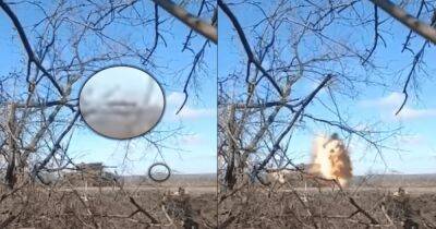 Украинский БТР-4Е выдержал удар российской противотанковой ракеты (видео)