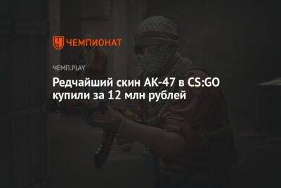 Редчайший скин AK-47 в CS:GO купили за 12 млн рублей