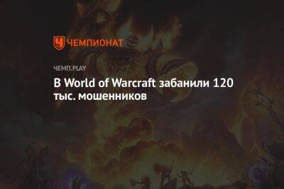 В World of Warcraft забанили 120 тыс. мошенников