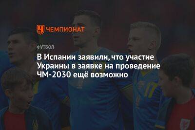 Андрей Павленко - В Испании заявили, что участие Украины в заявке на проведение ЧМ-2030 ещё возможно - championat.com - Украина - Испания - Португалия - Марокко