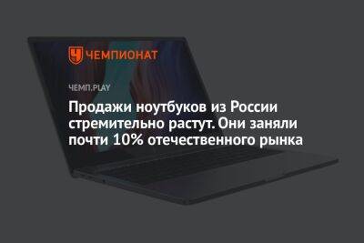 Продажи ноутбуков из России стремительно растут. Они заняли почти 10% отечественного рынка