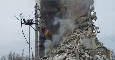 Российская крылатая ракета Х-59 разрушила многоэтажное здание в Авдеевке (ФОТО)