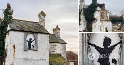 Граффити Бэнкси - в Британии случайно уничтожили последний мурал Бенкси Morning is Broken – фото