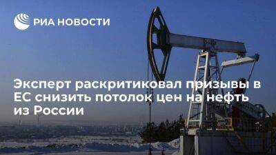 Эксперт Канищев назвал призывы в ЕС снизить потолок цен на российскую нефть пиар-ходом