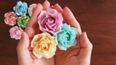 Необыкновенные розы из обычной бумаги