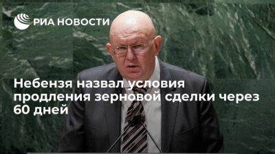 Небензя: Россия продлит зерновую сделку через 60 дней при прогрессе в исполнении ее части