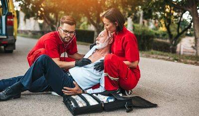 В Висбадене «мобильные спасатели» оказали мужчине жизненно необходимую помощь