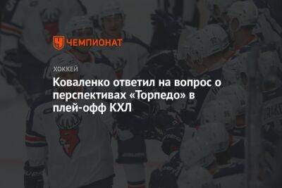 Коваленко ответил на вопрос о перспективах «Торпедо» в плей-офф КХЛ