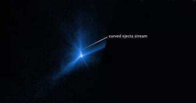 Столкновение аппарата DART с астероидом: телескоп Хаббл показал все последствия в деталях (видео)
