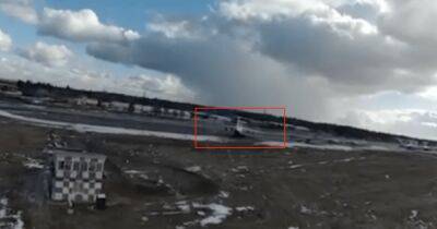 Белорусская оппозиция показала видео подлета дрона-камикадзе к российскому А-50У (видео)