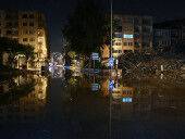 Резкий подъем уровня моря затопил улицы турецкого города Искендерун