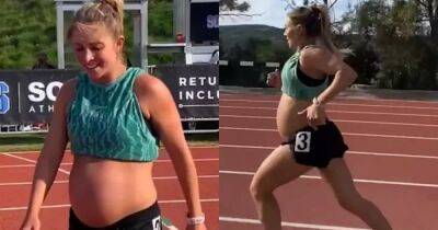 Побила свой рекорд: американка на 9 месяце беременности пробежала 1,6 км за пять минут
