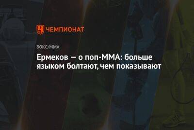 Ермеков — о поп-MMA: больше языком болтают, чем показывают