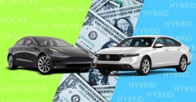 Электрокары против гибридов: сравнение стоимости владения Tesla Model 3 и Honda Accord