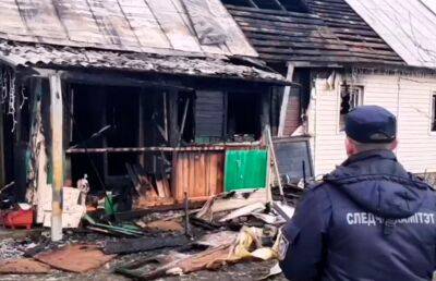 Семейная пара сгорела в Солигорском районе, возможна версия поджога - ont.by - Белоруссия - район Солигорский