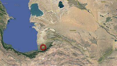 В Иране, недалеко от границы с Туркменистаном произошло землетрясение магнитудой 5,1