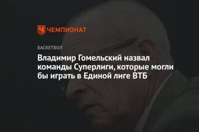 Владимир Гомельский назвал команды Суперлиги, которые могли бы играть в Единой лиге ВТБ