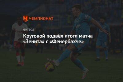 Круговой подвёл итоги матча «Зенита» с «Фенербахче»