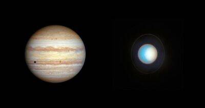 Интригующие изменения на планетах. Телескоп Хаббл сделал новые снимки Юпитера и Урана (фото)