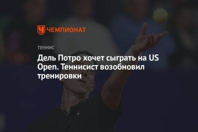 Дель Потро хочет сыграть на US Open. Теннисист возобновил тренировки - championat.com - США - Катар