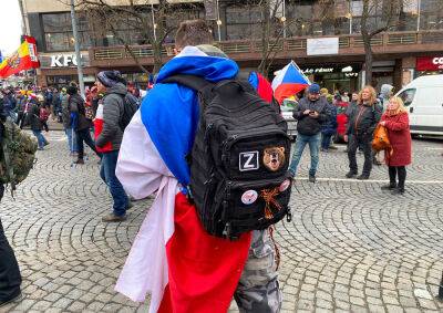 Пророссийский демонстрант с митинга в Праге пойдет под суд