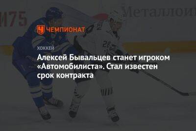 Алексей Бывальцев станет игроком «Автомобилиста». Стал известен срок контракта