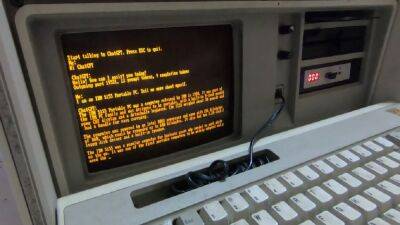 Программист-любитель написал клиент ChatGPT для MS-DOS и запустил его на ПК IBM 5155 выпуска 1984 года с процессором Intel 8088