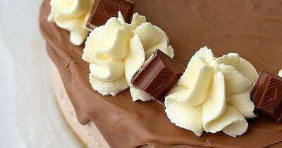 Шоколадный чизкейк "Kinder" без выпечки: пошаговый рецепт