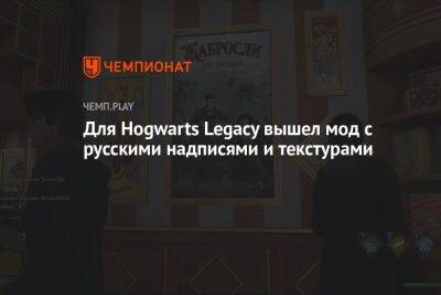 Для Hogwarts Legacy вышел мод с русскими надписями и текстурами