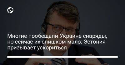 Урмас Рейнсалу - Дмитрий Кулебой - Многие пообещали Украине снаряды, но сейчас их слишком мало: Эстония призывает ускориться - liga.net - Украина - Львов - Эстония