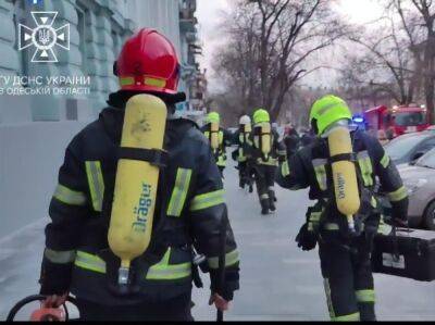 В Одессе горел театр, эвакуировали более 80 человек