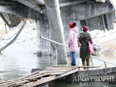Акция памяти к годовщине освобождения Бучи возле Романовского моста - фото и подробности