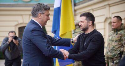 Справедливость для украинцев: Зеленский и премьер Хорватии обсудили спецтрибунал для РФ (видео)