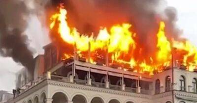 В Тбилиси сгорел фешенебельный отель Ambassadori (видео) - focus.ua - Украина - Грузия - Камбоджа - Тбилиси - Аргентина - Буэнос-Айрес