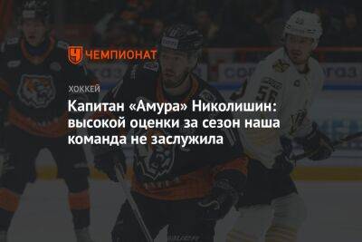 Капитан «Амура» Николишин: высокой оценки за сезон наша команда не заслужила