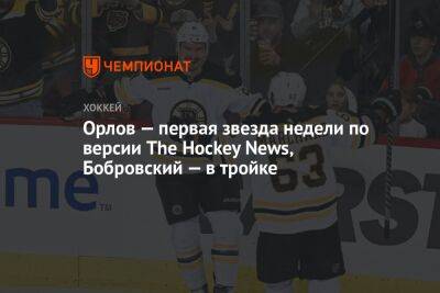 Орлов — первая звезда недели по версии The Hockey News, Бобровский — в тройке