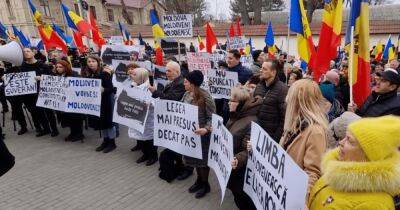 "Знаю, но не говорю": в Кишиневе на языковом митинге заметили россиян (фото, видео)