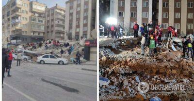 В Турции обрушилась многоэтажка, пострадавшая в результате землетрясения – видео момента