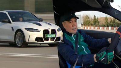 Гурбангулы Бердымухамедов подрифтил на новом спорткаре BMW (видео)