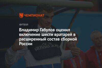 Владимир Габулов оценил включение шести вратарей в расширенный состав сборной России