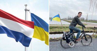 Студент из Нидерландов Флоренс вант-Гофф проехал 365 км по стране для поддержки Украины - фото
