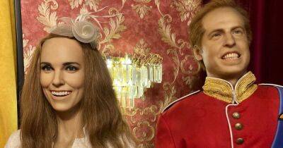 Копии Кейт Миддлтон и принца Уильяма в музее восковых фигур рассмешили туристов