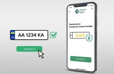 В Украине можно будет заказать автомобильные номера онлайн