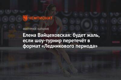 Елена Вайцеховская: будет жаль, если шоу-турнир перетечёт в формат «Ледникового периода»