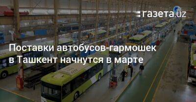 Поставки автобусов-гармошек в Ташкент начнутся в марте