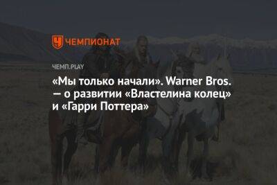 «Мы только начали». Warner Bros. — о развитии «Властелина колец» и «Гарри Поттера»