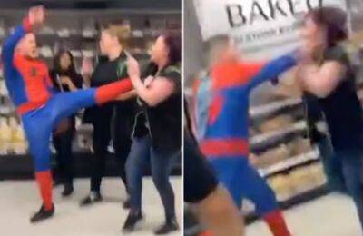 Чемпіон бойових мистецтв у костюмі "Людини-павука" накаутовав жінку у супермаркеті